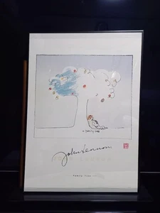 JOHN LENNON "A Family Tree" Litho Poster signiert 1998 - Bild 1 von 12