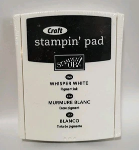 Stampin' Up! WHISPER WHITE tampone inchiostro classico artigianale senza acidi NUOVO! SIGILLATO! - Foto 1 di 5