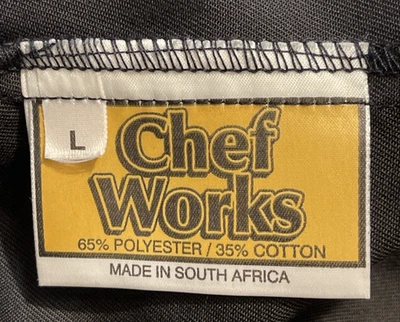 Vintage Chef Works Men's Chef-Cook Black Baggy Pants Large  Made in South Africa - Image 1 of 4