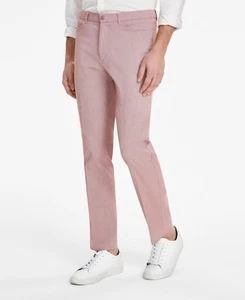 Tommy Hilfiger Men Modern fit Dress Pants 36 / 30 Pink Solid - Picture 1 of 1