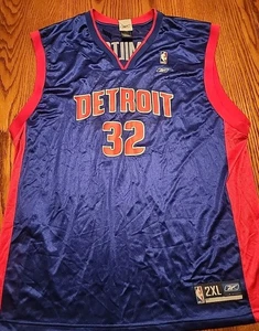 Camiseta deportiva Detroit Pistons Richard Rip Hamilton #32 adulto talla 2XL NBA Reebok azul - Imagen 1 de 4