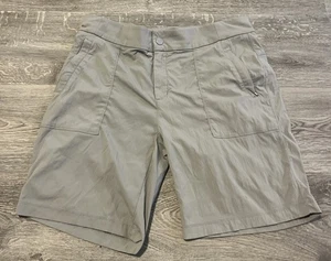 ATHLETA Women's Trekkie 2.0 Shorts Ripstop Lightweight Hiking Grey Size 12 - Picture 1 of 8