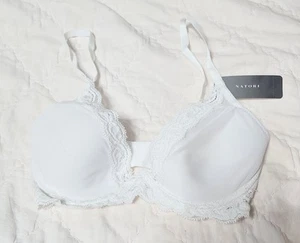 Natori Feathers Plunge 30D BH T-Shirt BH 730023 in weiß - Bild 1 von 5