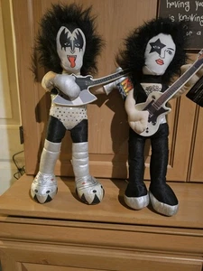 KISS Paul Stanley and Gene Simmons Plush dolls by ToyWorks - Picture 1 of 6