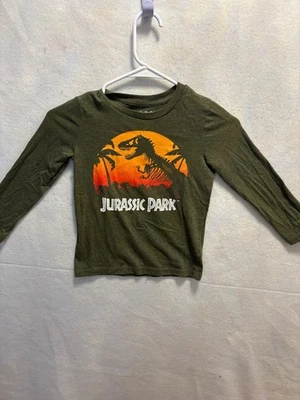 Camiseta Jumping Beans Parque Jurásico Niños 6 Verde Manga Larga Dinosaurio Foto 1 de 4