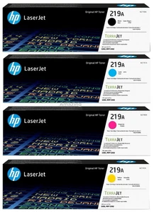 Genuine HP 219A, HP 219X Toner Cartridge W2190A, W2191A, W2192A, W2193A, LOT - Picture 1 of 14