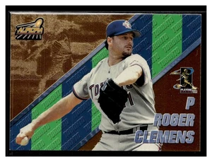 1998 Pacific Aurora #21 Roger Clemens Wimpel Fever Red - Bild 1 von 2