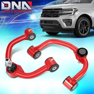 For 2004-2017 Ford Expedition Lincoln Navigator Red Front Upper Control Arms - Picture 1 of 5