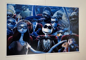 Póster de cine de personajes de Pesadilla antes de Navidad 11 x 17 pulgadas RARO! - Imagen 1 de 2