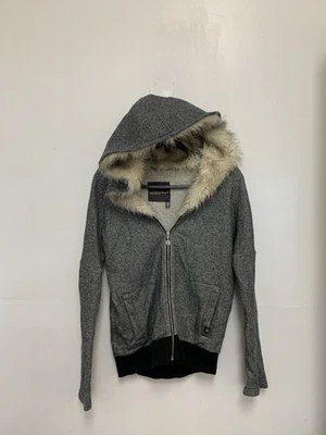 Victoria's Secret Faux Fur Zip Front Hoodie Women's XS - Image 1 of 4