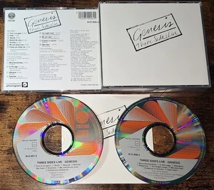 GENESIS - THREE SIDES LIVE 2-CD-Set dickes JewelCase W. Germany-Pressung - Bild 1 von 2