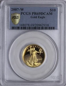 2007-W $10 Fine Gold American Eagle PCGS PR69DCAM - Picture 1 of 2