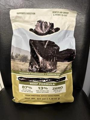 Air Dried High Protein Beef Formula Dog Food 64OZ New Sealed “Generic Brand” $39 - Image 1 of 4