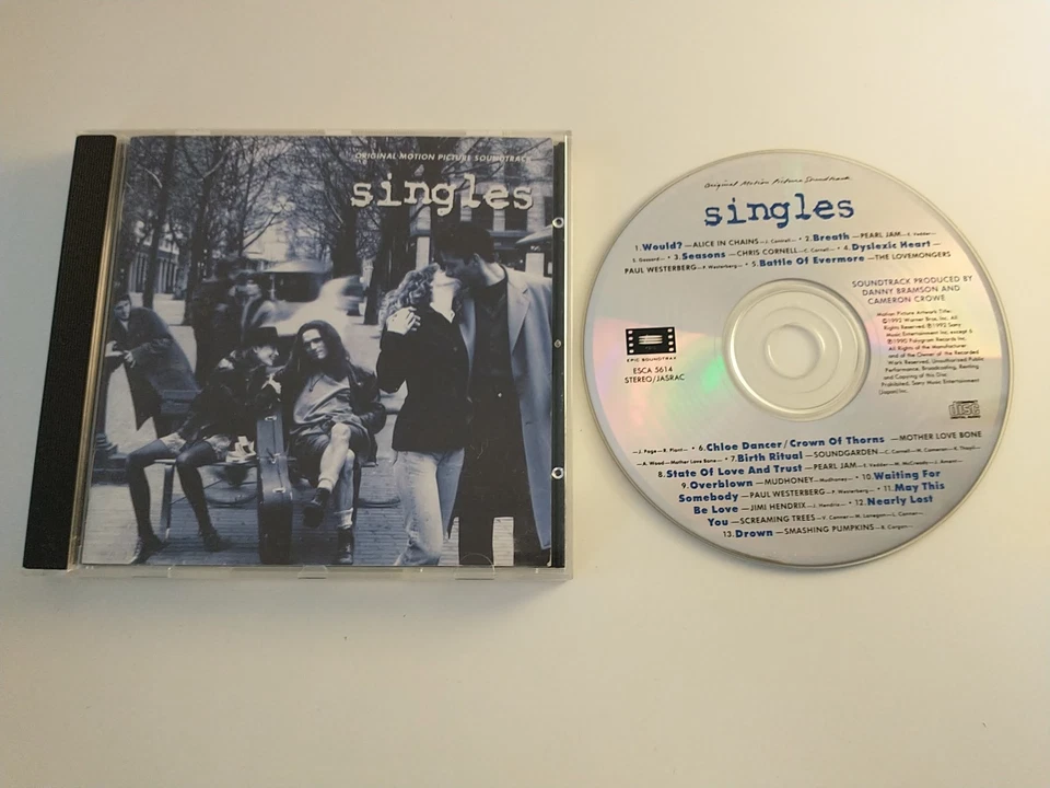 Singles Soundtrack Japan CD 1992 Alice In Chains Pearl Jam Mudhoney Soundgarden - Bild 1 von 4