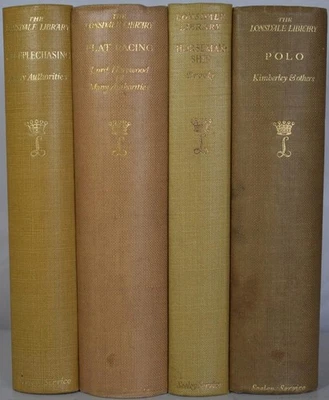 4 EQUESTRIAN SPORTS Volumes LONSDALE LIBRARY. Horsemanship, Polo, Horse Racing - Image 1 of 4