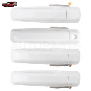 Set of 4 Paint Bright White Door Handles Fits 2012-2018 Dodge Ram 1500,2500,3500 - Bild 1 von 13