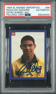 Ronaldo Nazario Signed 1994 El Mundo Deportivo Rookie Card - PSA Authentic