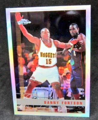 Danny Fortson RC 1997-98 Topps Cromo PLATA REFRACTOR NOVATO #210!Nuggets F RC Foto 1 de 2