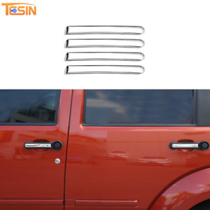Chrome Door Grab Handle Insert Cover Trim For Dodge Nitro/Jeep Liberty 2007-2012