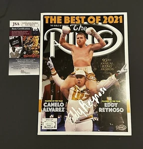 Eddy Reynoso Signed Autographed The Ring Magazine 2021 JSA COA Canelo Trainer  - Picture 1 of 2