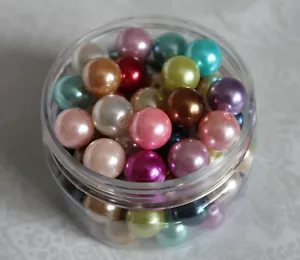 50 / 100 Acryl Perlen Wachsperlen Bunt 10mm 12mm 14mm Schmuck Engel Basteln DIY - Bild 1 von 12