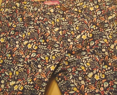 NIÑAS VAQUEROS JEGGING FLORALES AZUL MARINO ANTIGUOS TALLA 12-AZUL MARINO  Foto 1 de 2