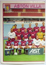 MERLIN PREMIER LEAGUE 97 STICKERS #31 ASTON VILLA TEAM PHOTO (1/2) FREE POSTAGE
