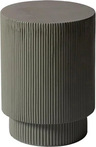 LeisureMod Modern Side Table Round Fiberstone Top Accent End Table for Home - Picture 1 of 28