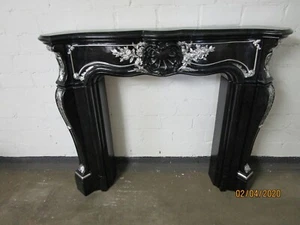 Revestimiento de chimenea barroco "color jaspeado" borde de chimenea chimenea ancho 140 cm n.º 128 - Imagen 1 de 12