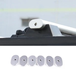 6PCS Chrome Alloy Billet Roof Rack End Caps Trim Fits For Hummer H2 2003-2009 - Picture 1 of 10