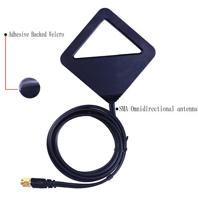 SMA External Antenna for Dual Band WiFi 2.4/5GHz with 1.2M PC Cable Extension - Image 1 of 4