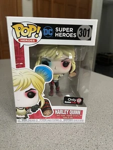 Funko Pop! Figura de vinilo Super Heroes: DC Harley Quinn (exclusivo GameStop) #301 - Imagen 1 de 5