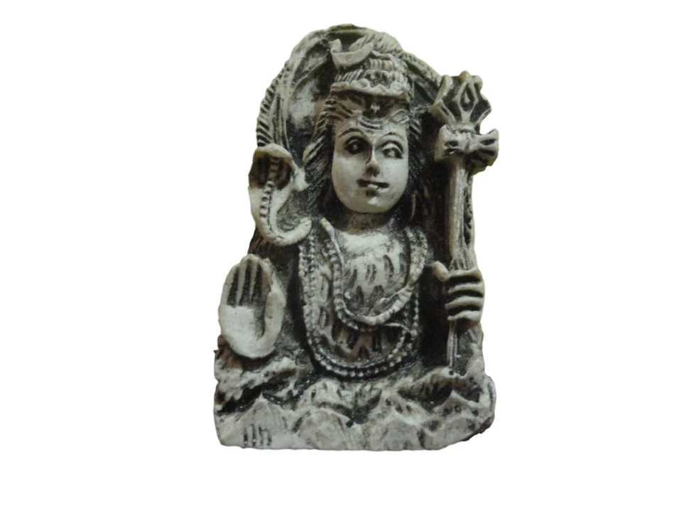 Estatuilla de piedra blanca tallada de Buda estatua escultura pequeña Budda Foto 1 de 1