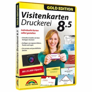 Markt + Technik Visitenkarten-Druckerei 8.5 Gold Edition - Bild 1 von 6