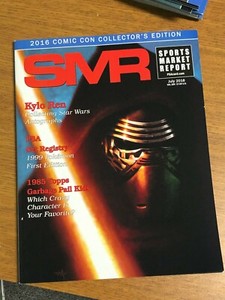 SPORTS MARKET REPORT MAGAZINE JULY 2016 KYLO REN STAR WARS COVER PSA NEVER READ 