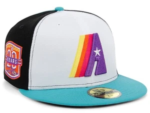 New Era Houston Astros Sugar Skull Pinwheel 59FIFTY Hat Size 7 3/8 Pink UV - Picture 1 of 7