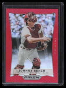 2012 Panini Prizm Prizms Red Refractor 141 Johnny Bench