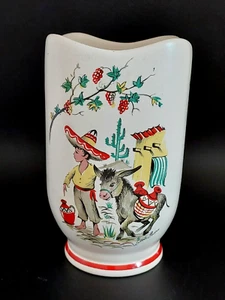 1950er Crown Ducal Little Pedro Vintage Retro Mexican Boy & Donkey Pottery. - Bild 1 von 10