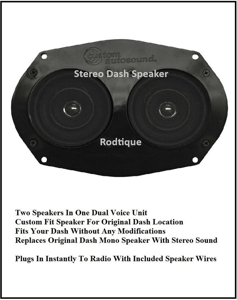 1960-1962 Ford Galaxie  Dash Speaker Replacement Exact Fit For Stereo Radio - Image 1 of 1