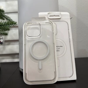 Used iPhone 14 Pro Max Clear Case - Protective Cover with Scratches - Picture 1 of 5