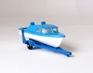 Lesney Matchbox #9 Boat and Trailer Cabin Cruiser Regular Wheel NEAR MINT 1966