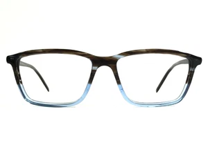 Tom Davies Eyeglasses Frames TD460 Col.1324 Brown Blue Rectangle 55-16-140 - Picture 1 of 10