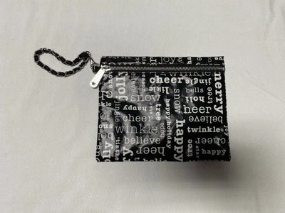 Brighton косметичка праздник тематический черный и белый кошелек с ремешком - Изображение 1 из 4