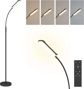 LED Floor Lamp Standard with Remote Control Home Office Living Room - Picture 1 of 9