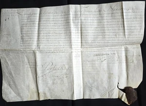 Louis XV Letter of Honor for François Lory the King’s Advisor Secretary - 1763 - Picture 1 of 15