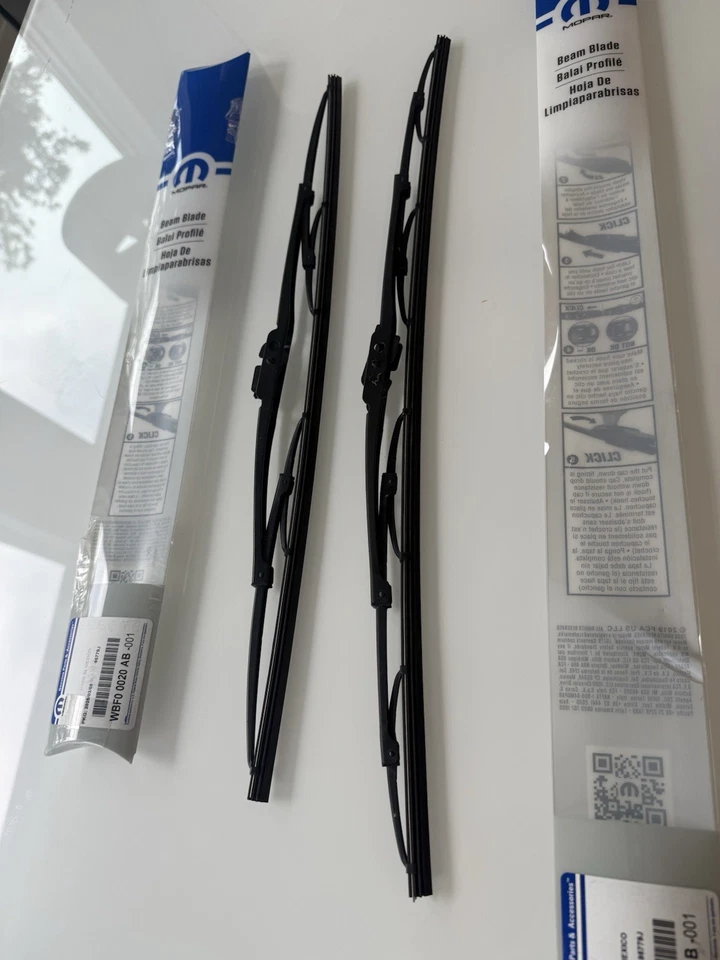 Limpadores de substituição MOPAR 20” e 26” para Jeep Dodge Ram Chrysler - Imagem 1 de 4