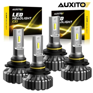 4pcs SUPER BRIGHT 9005+9006 Combo 40000LM LED Headlight Kit High Low Beam 6500K - Picture 1 of 11