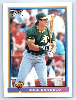 1991 Bowman #372 Jose Canseco Oakland Athletics - Image 1 of 2
