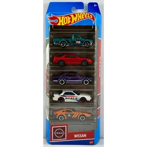 HOT WHEELS NISSAN 5 PACK 2023 HLY73 DATSUN FAIRLADY SILVIA GTR R32 2000GT-X - Picture 1 of 3