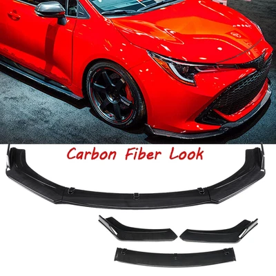 Front Bumper Lip Splitter Spoiler Carbon Fiber For Toyota Matrix 2003-2014 Foto 1 de 4